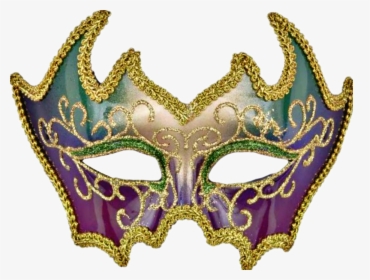 Deluxe Mardi Gras Mask , Png Download - Half Face Mardi Gras Masks, Transparent Png, Free Download