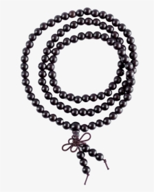 Beautiful Black Sandalwood Prayer Beads Backpack Buddha - Monks Beads Png, Transparent Png, Free Download