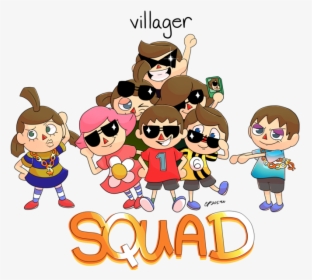 Villagen 0 Squad Super Smash Bros - Super Smash Brothers Squad, HD Png Download, Free Download
