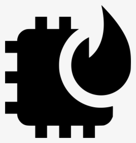 Computer Chip Burn - Burn Chip Icon, HD Png Download, Free Download