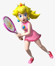 Download Princess Peach Transparent Png - Super Mario Tennis Peach, Png Download, Free Download