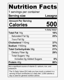 Brown Sugar Oatmeal Nutrition Label, HD Png Download, Free Download