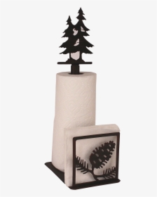 Iron Pine Cone Paper Towel And Napkin Holder - Christmas Tree, HD Png Download, Free Download