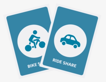 Card Icons Bike Share Care Share - Graphic Design, HD Png Download, Free Download