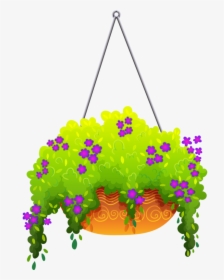 Transparent Hanging Plant Png - Clipart Hanging Flowers, Png Download, Free Download