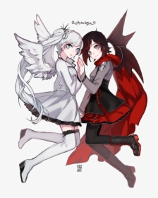 Ruby Rose And Weiss Schnee Drawn By Ecru - White Rose Rwby Png, Transparent Png, Free Download