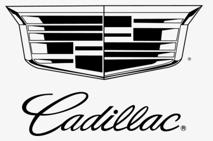 Cadillac Logo Vector Black Outline Transparent Free - Cadillac Logo Jpg, HD Png Download, Free Download