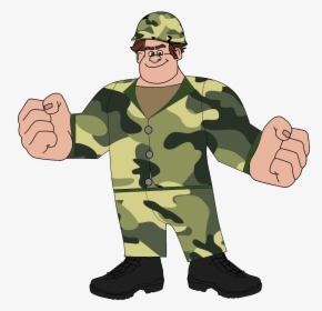 Wreck-it Ralph In A Army Suit With His Helmet - Wreck It Ralph Army, HD Png Download, Free Download