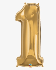 Foil Balloon Number 1 Gold & Weight, HD Png Download, Free Download