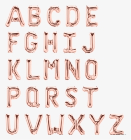 Picture Of Foil Balloons Letters Rose Gold - Style, HD Png Download, Free Download