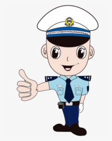 Vector Library Download Thumb Signal Gesture A Policeman - ตัว การ์ตูน ร ป ภ, HD Png Download, Free Download