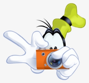 Mq Goofy Donaldduck Camera - Disney Character With Camera, HD Png Download, Free Download