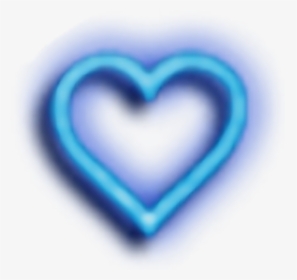 Blueheart Blue Heart Glow Heart - Blue Glowing Heart Icon Transparent Background, HD Png Download, Free Download