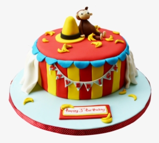 Curious George Book - Transparent Background 1st Birthday Cake Png, Png Download, Free Download
