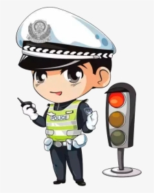 Indian Traffic Policeman Png - Cartoon Traffic Officer Png, Transparent Png, Free Download
