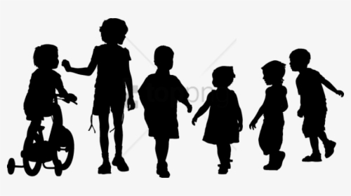 Free Png Children Walking Png Png Image With Transparent - Children Silhouette Png, Png Download, Free Download