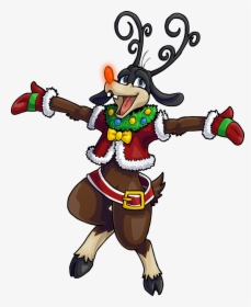 Transparent Reindeer Clip Art - Kingdom Hearts Christmas Town Goofy, HD Png Download, Free Download