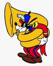 Tuba Goofy Music Clipart - Tuba Player Clipart, HD Png Download, Free Download