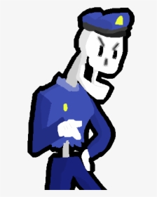 Policeman Papyrus - Cartoon - Cartoon, HD Png Download, Free Download