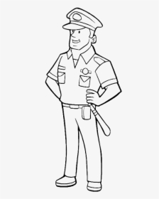 Policeman Clipart Black And White, HD Png Download, Free Download