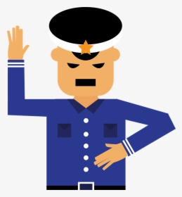 Stop, Traffic Police, Police, Traffic, Policeman - Transparent Security Guard Clipart, HD Png Download, Free Download