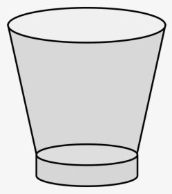 Empty Shot Glass - Transparent Background Empty Clipart Cartoon Shot Glass, HD Png Download, Free Download