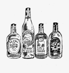 About Us New Liquor Bottle Drawing Transparent - Alcohol Bottle Drawing Png, Png Download, Free Download
