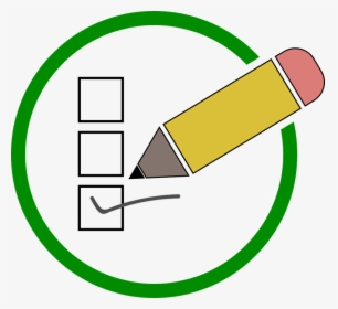 Survey, Poll, Pencil, Icon, Checkbox - Checkbox Pencil Icon, HD Png Download, Free Download