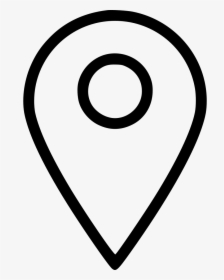 Map Marker Push Pin Left Yellow Icon Png Ico Icons - White Location Icon Png, Transparent Png, Free Download