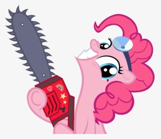 Pinkie Pie S Chainsaw By Sasukex125-d5qpx3q - Pinkie Pie Cupcakes Hd, HD Png Download, Free Download