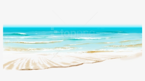 Transparent Beach Background Png - Transparent Background Beach Waves Ocean Png, Png Download, Free Download