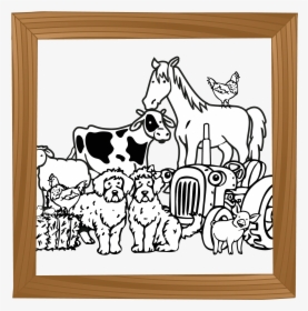 Transparent Animal Farm Png - Colouring Baby Farm Animals, Png Download, Free Download