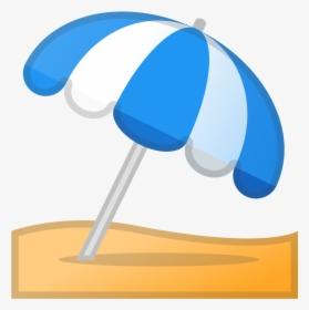 Umbrella On Ground Icon - Ombrellone Emoji Png, Transparent Png, Free Download