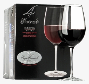 Luigi Bormioli Crescendo Bordeaux Red Wine Glass 4 - Wine Glass, HD Png Download, Free Download