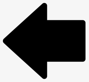 Simple Arrow Png - Left Black Filled In Arrow, Transparent Png, Free Download