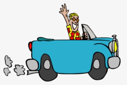 Cartoon Car Wash Images - Cartoon Person In A Car, HD Png Download, Free Download