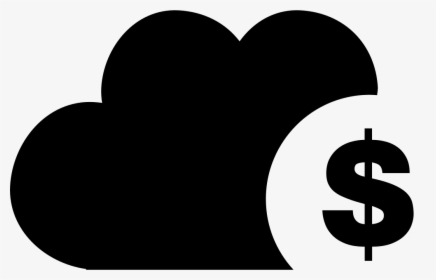 Cloud With Dollar Sign - Heart, HD Png Download, Free Download