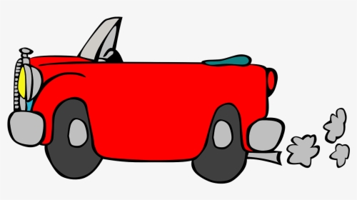 Car, Driving, Vehicle, Red, Motoring, Exhaust, Fumes - Car Cartoon Gif Png, Transparent Png, Free Download