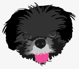 Dog, Pet, Portrait, Black, Grey, Puppy Face, Cute - Png Dog Face Cute, Transparent Png, Free Download