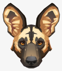 Dog Clipart Wild - African Wild Dog Face Drawing, HD Png Download, Free Download