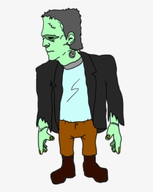 Frankenstein, Monster, Zombie, Undead, Halloween, Dead - Frankenstein Cartoon, HD Png Download, Free Download