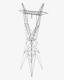 Transmission Tower Png Transparent Image - Sketch, Png Download, Free Download