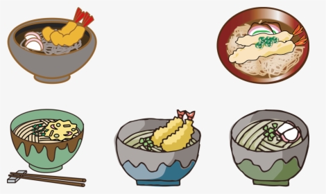 Food Clipart Ramen Japanese - Soba Noodles Clip Art, HD Png Download, Free Download