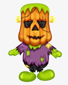 Halloween Frankenstein Pumpkin Man Clip Art - Halloween Clipart, HD Png Download, Free Download