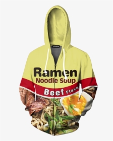 Beef Ramen Hoodie All - Shrimp Ramen Noodle Hoodie, HD Png Download, Free Download