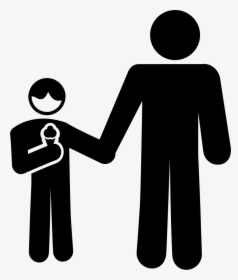 Father And Son Eating An Ice Cream - People Shaking Hands Icon, HD Png Download, Free Download