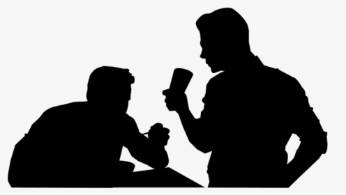 Eating Silhouette - Png Drinking, Transparent Png, Free Download
