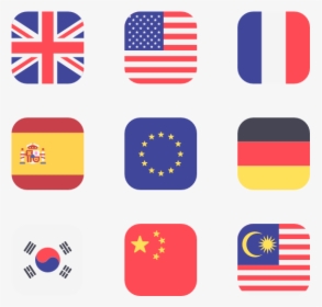 Essential Set - Usa Flag Icon Png, Transparent Png, Free Download