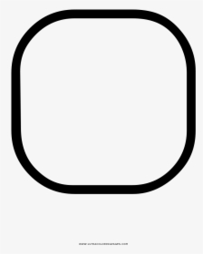 Rounded Square Coloring Page - Circle, HD Png Download, Free Download