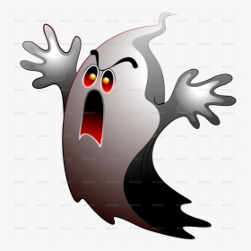 Ghost, Halloween Party Stickers Poster Frame Bluedarkat - Cartoon, HD Png Download, Free Download